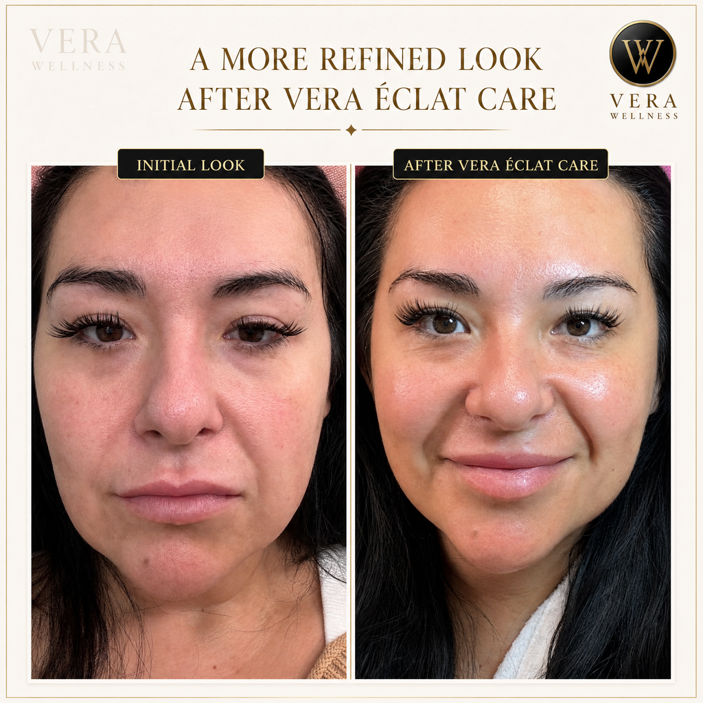 VERA ÉCLAT™  Medical-Grade 3-in-1 RF, Microcurrent & Tri-Wavelength LED Facial System  Clinical-grade technology. One refined device. Visible, consistent results at home — no appointments, no downtime, no guesswork.