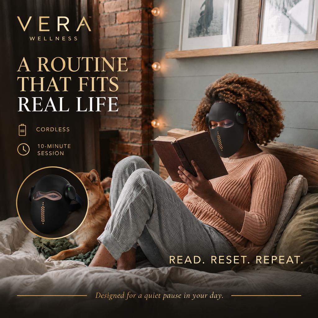 Vera G7 Pro – 5 Wavelength LED Light Therapy Face Mask, 240+ LEDs, Red & Near-Infrared Light for Anti-Aging, Collagen & Skin Rejuvenation