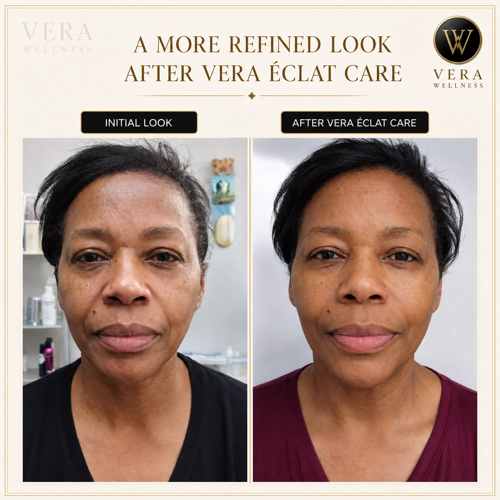 VERA ÉCLAT™  Medical-Grade 3-in-1 RF, Microcurrent & Tri-Wavelength LED Facial System  Clinical-grade technology. One refined device. Visible, consistent results at home — no appointments, no downtime, no guesswork.